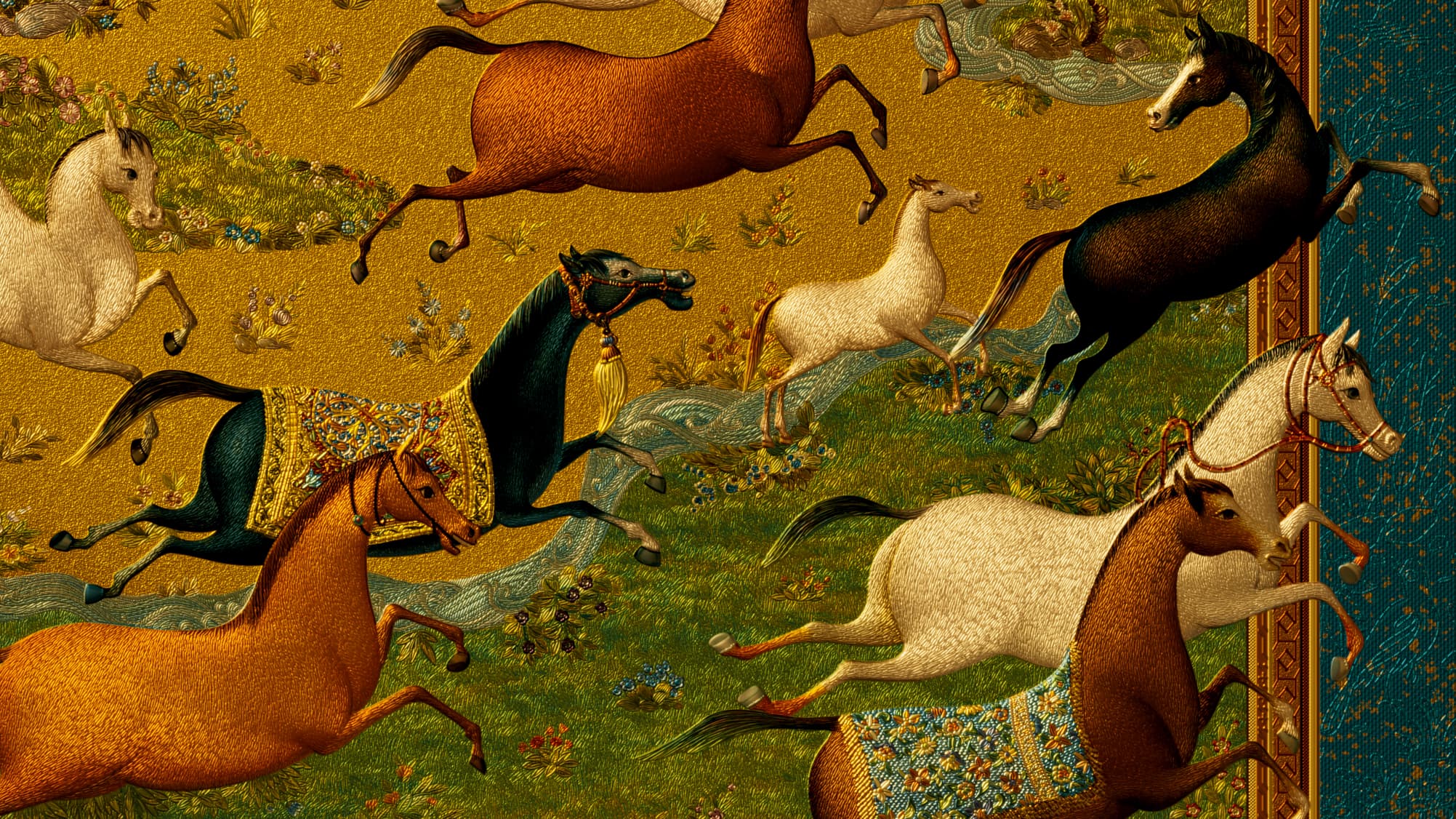 Golden Gallop — detail 1