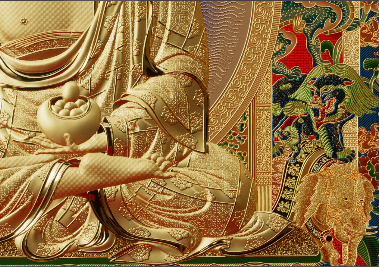 The Golden Sage — detail 2